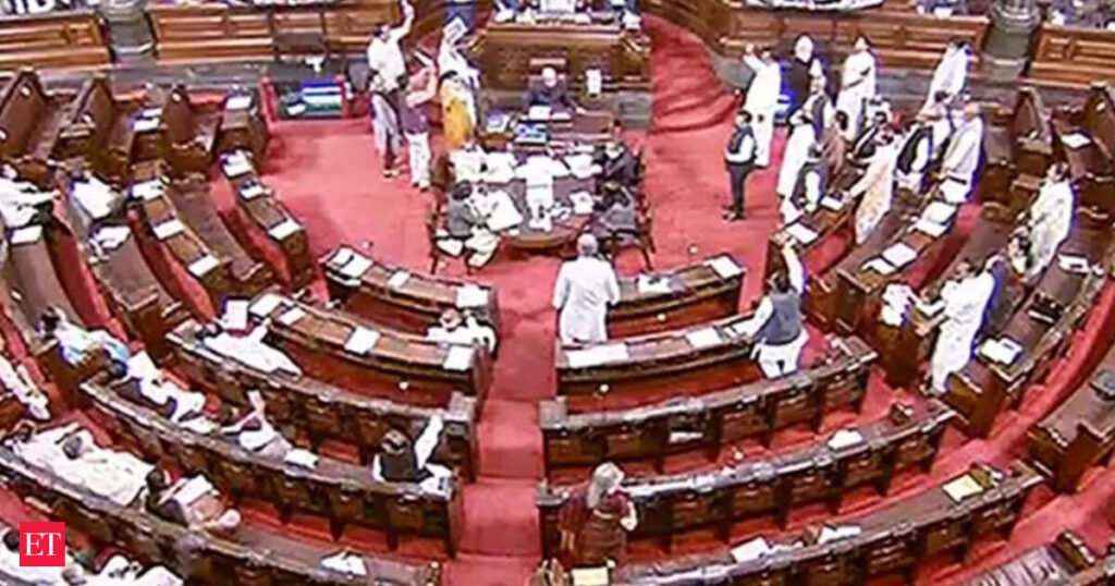 Newly-elected members take oath in Rajya Sabha