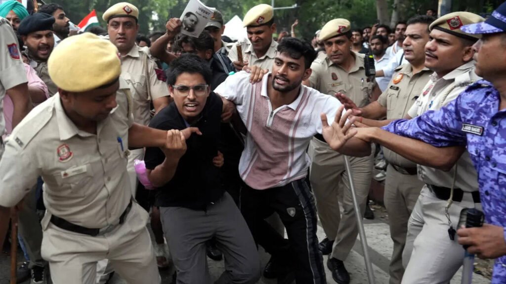 Delhi Police denies ‘violence’ claims amid CJP’s ‘Chalo Sansad’ march | Delhi News
