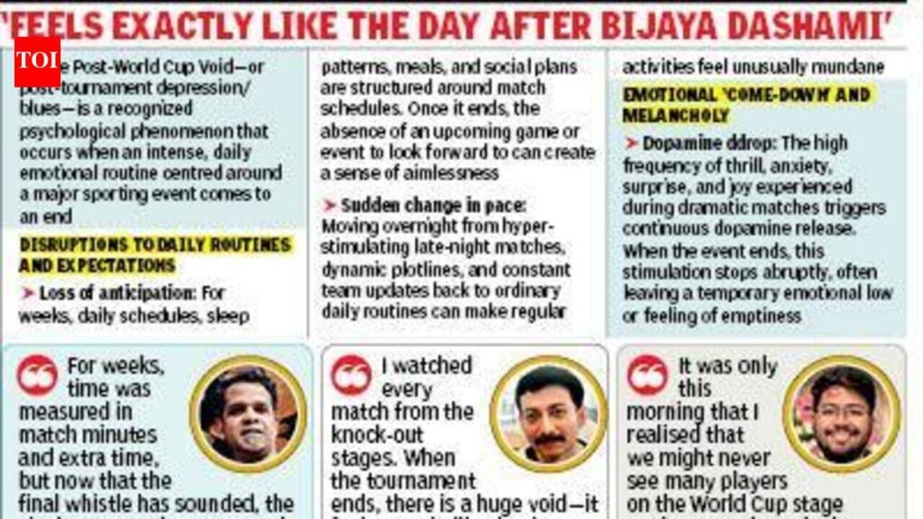 The great empty: Sudden void after days of football fiesta | Kolkata News