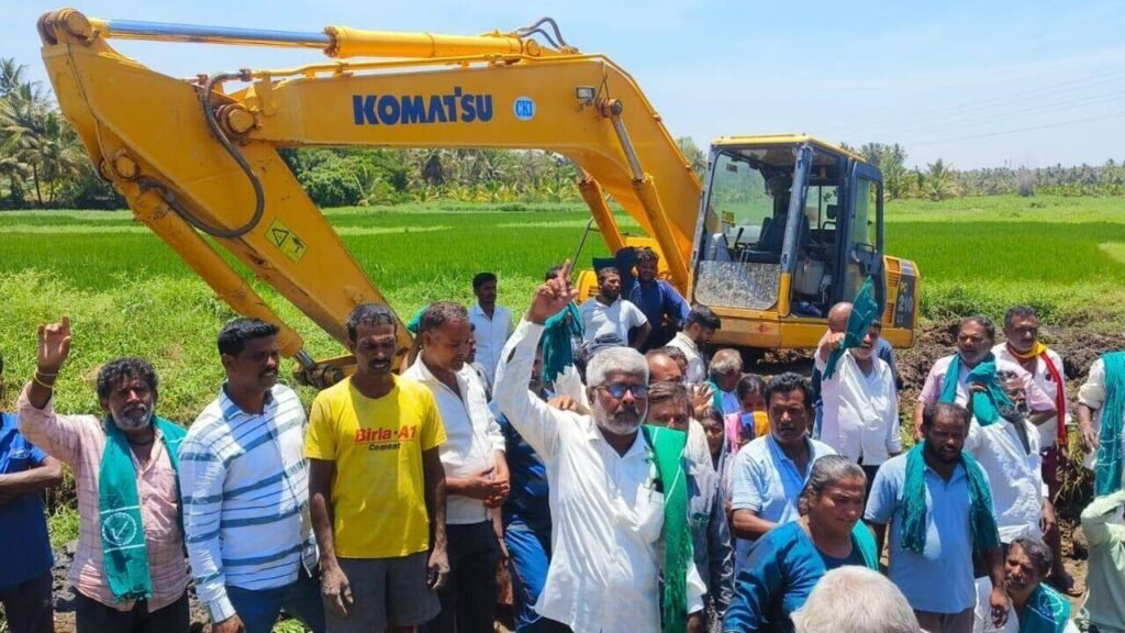 220 days on, farmers dig in against Nimhans project | Mysuru News