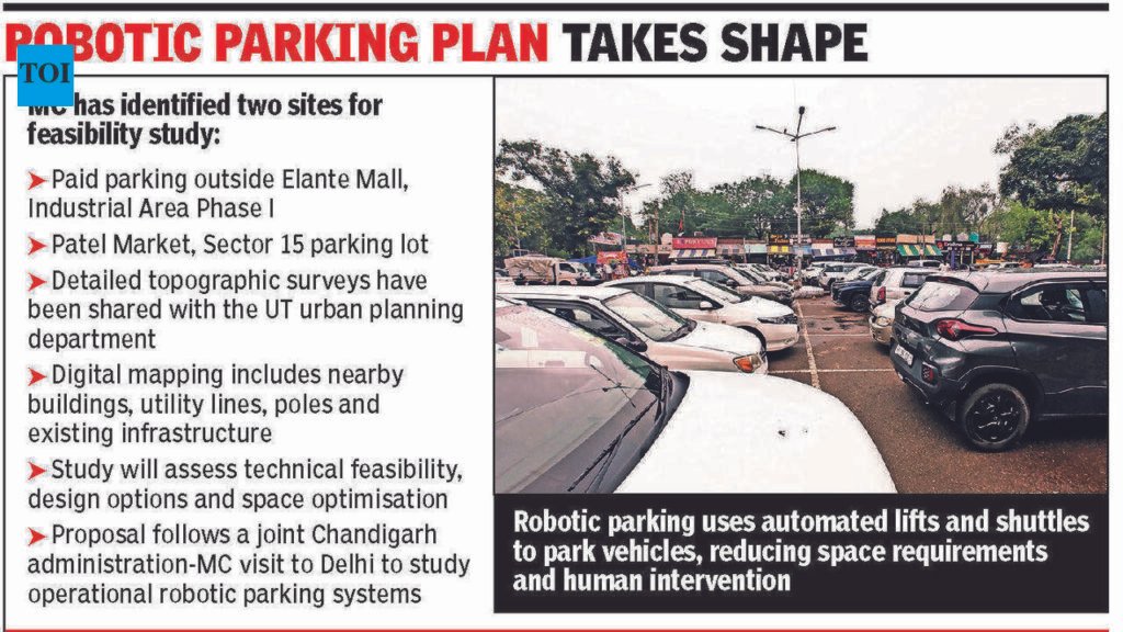 Robots may park your cars now | Chandigarh News