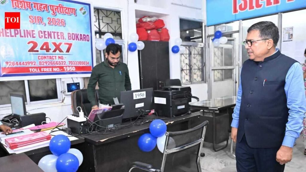Helpline in Bokaro to assist electors during SIR exercise | Ranchi News