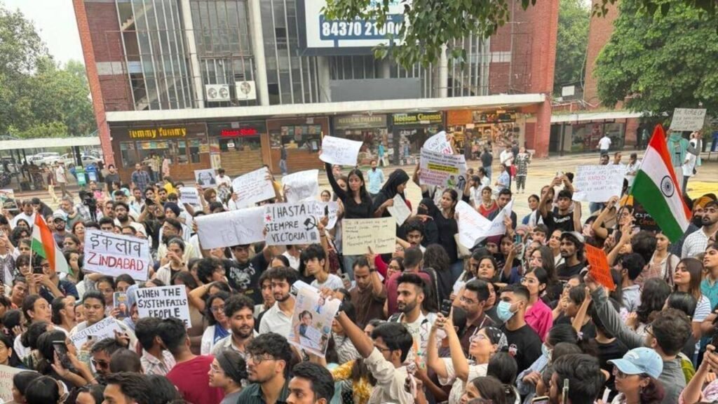 Students rally for Wangchuk, seek accountability over exam leaks | Chandigarh News