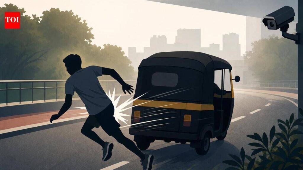 Morning runner in Pune sustains serious injuries after autorickshaw hit him | Pune News