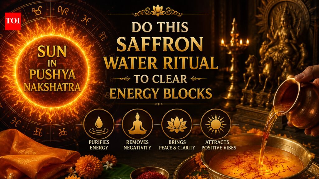 Sun In Pushya Nakshatra 2026: Do This Saffron Water Ritual To Clear Energy Blocks