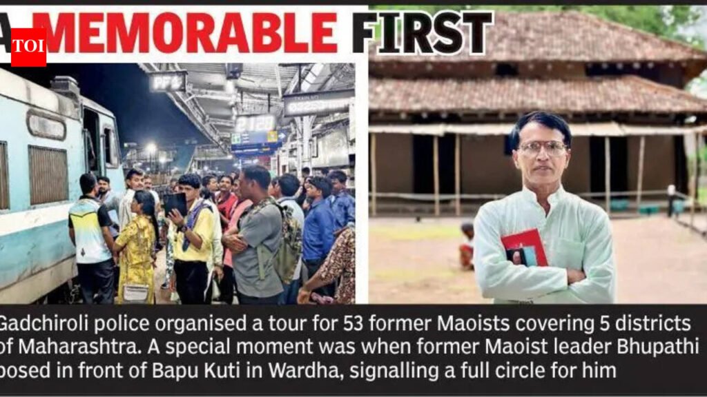 53 Surrendered Maoists Witness Moving Train For First Time After Giving Up Arms | Nagpur News