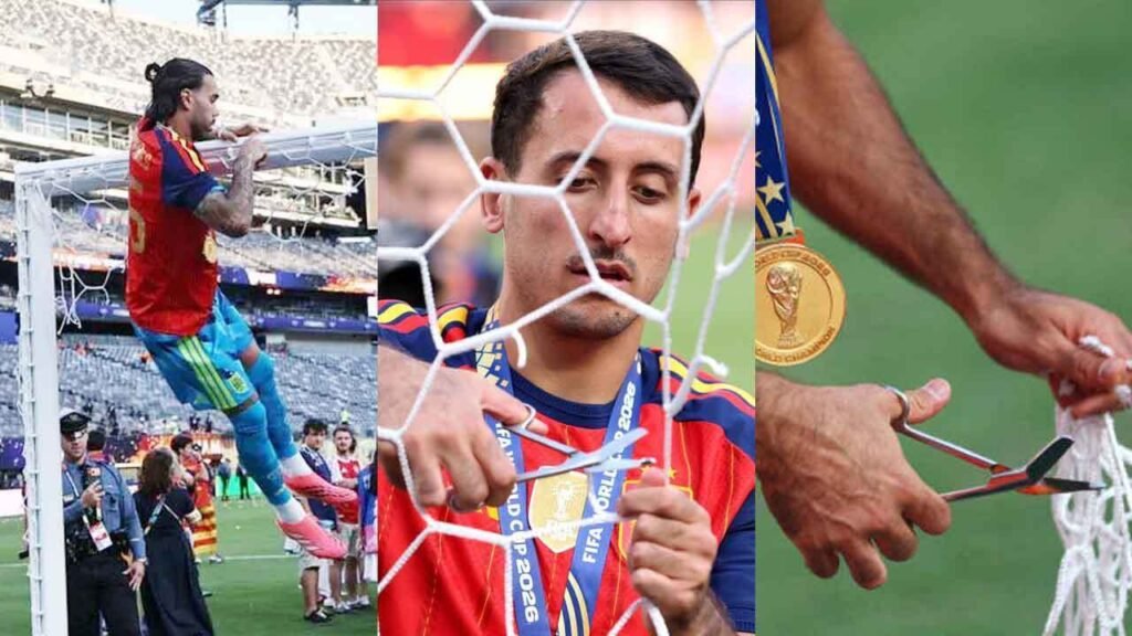 EXPLAINED: Why Spain players cut the goal nets after winning FIFA World Cup 2026 | Football News