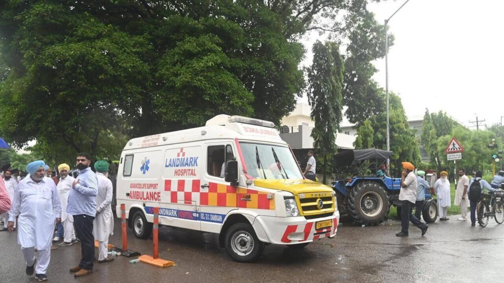 SAD show strands students, diverts ambulances in Sec 32 | Chandigarh News