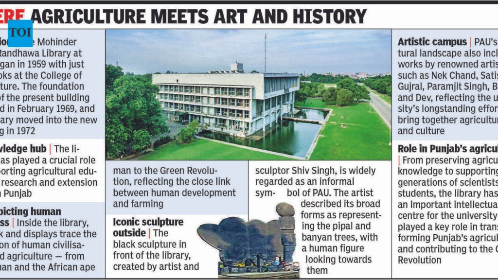 PAU’s M S Randhawa Library to get Rs 12 crore makeover | Ludhiana News