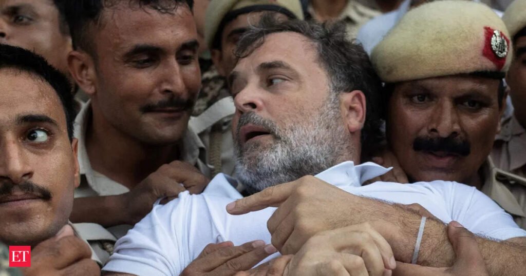 Rahul Gandhi takes protest to PM Modi’s door, detained