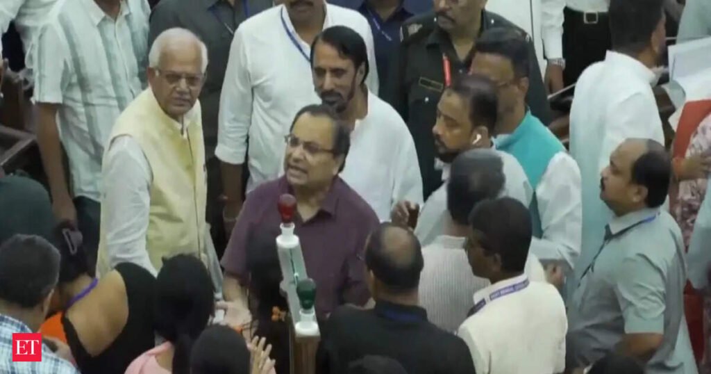 Chaos in West Bengal Assembly, TMC MLA Kunal Ghosh marshalled out