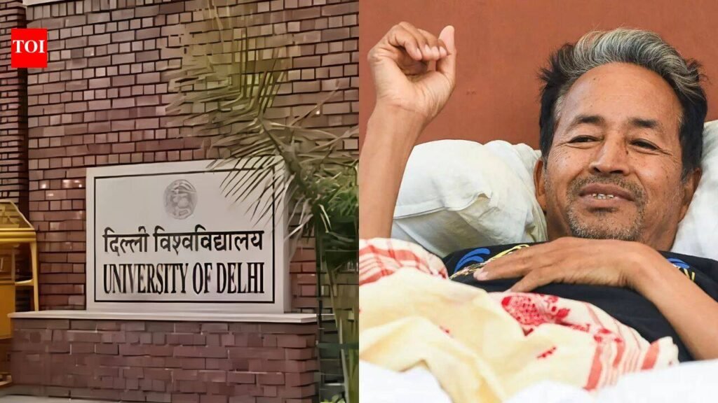 DU urges Sonam Wangchuk to end fast; pro-Dharmendra Pradhan posts by 2 principals trigger backlash | Delhi News