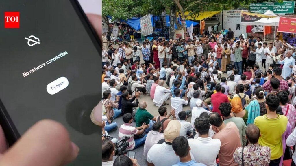 As CJP protest escalates, home ministry suspends internet services within 1.5-km radius of Jantar Mantar | Delhi News