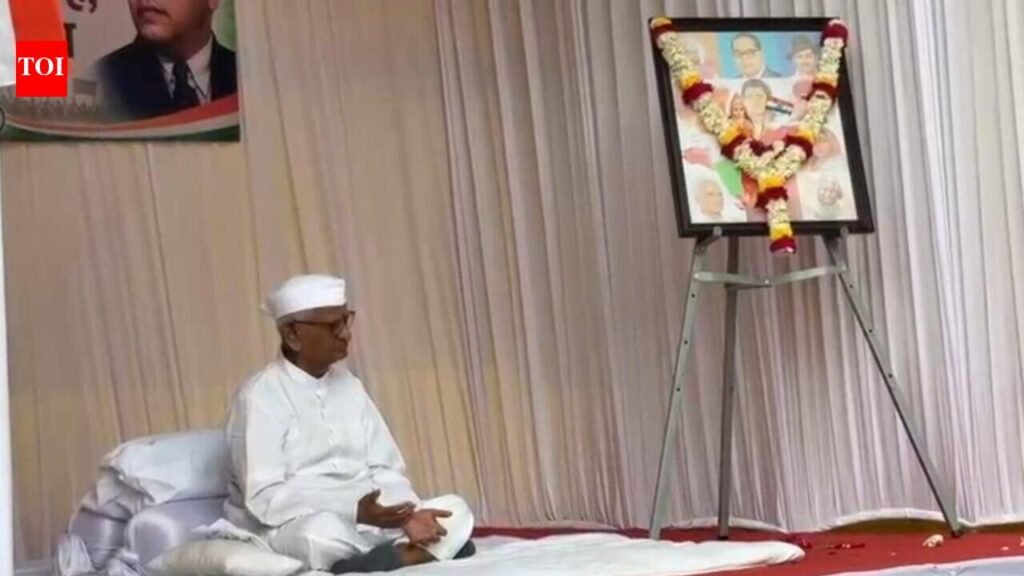 Hazare joins silent protest in Ahilyanagar, says Union education minister must quit | Pune News