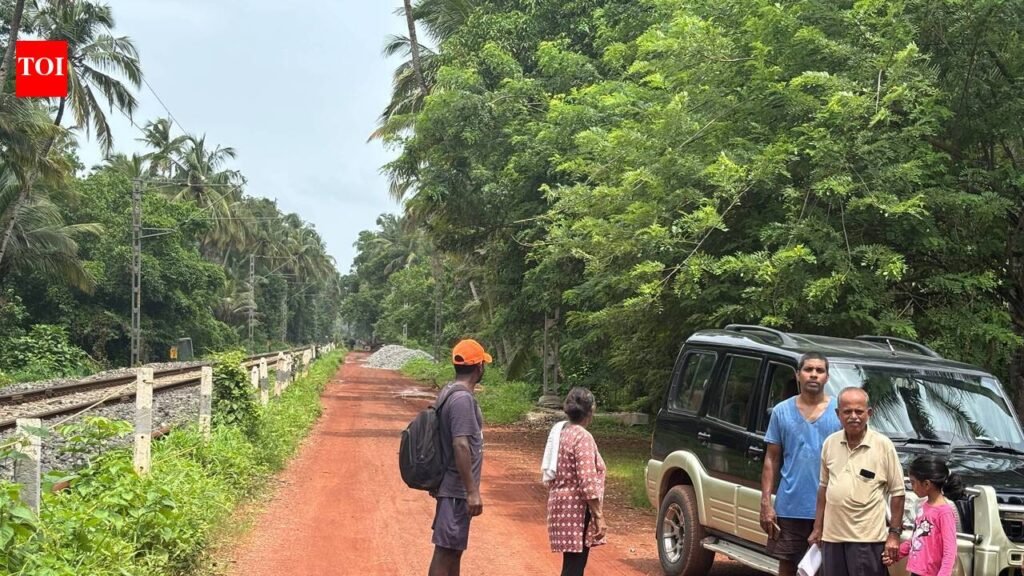 Access road blocked for rly work, Velsao villagers protest | Goa News