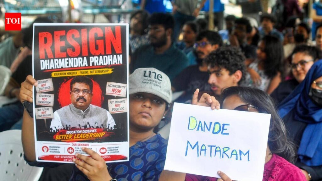 Books, Banners Drive Protest At Dharna Chowk | Hyderabad News