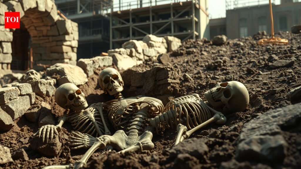 Construction workers in Ghent uncover a 500-year-old neighbourhood with 200 skeletons buried beneath it | World News