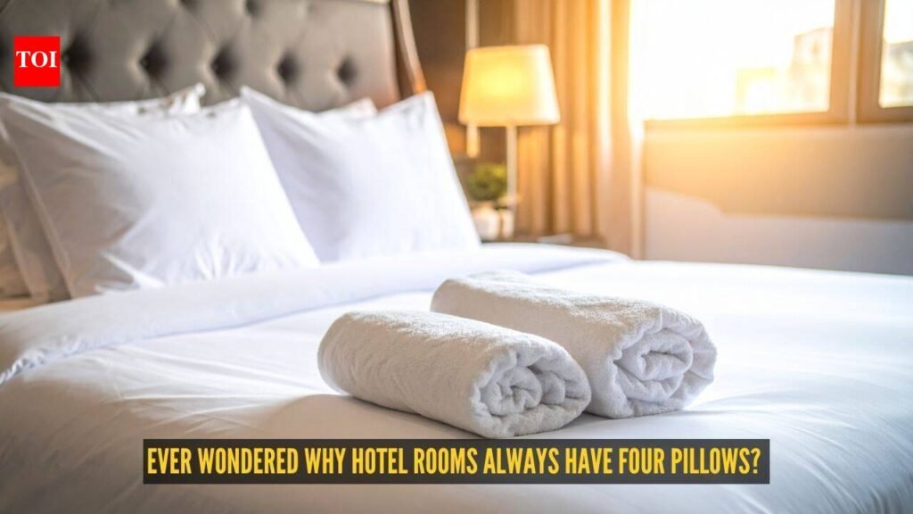 Ever wondered why hotel rooms always have four pillows? Here’s the real reason