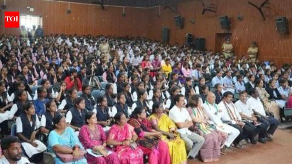 District topper questions NEET transparency at student outreach event | Mysuru News