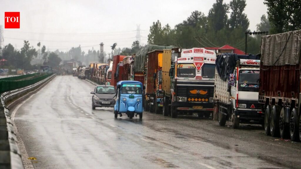 Amid rain & fresh landslides, Jammu-Srinagar NH closure enters Day 3 | India News