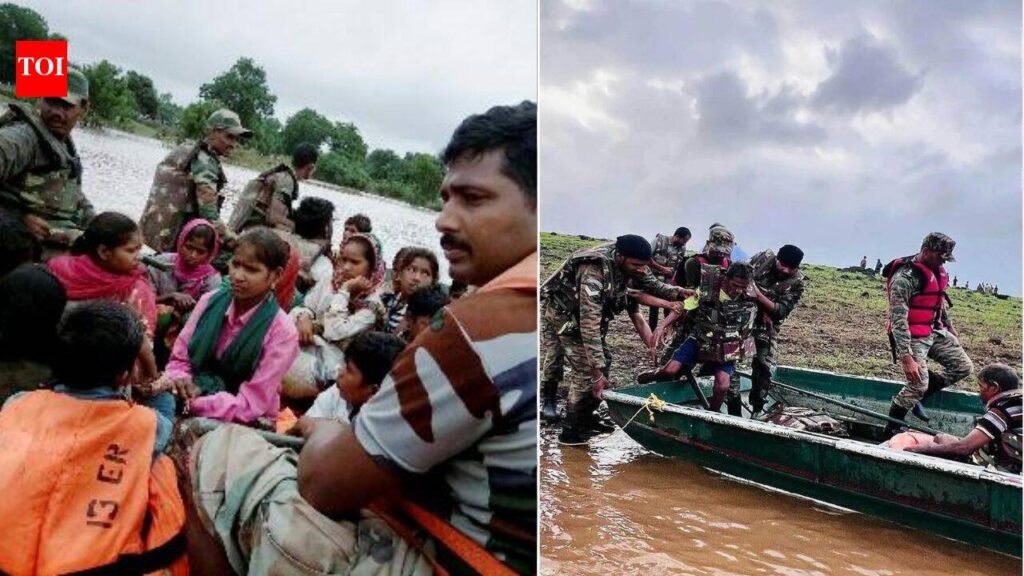 Army rescues 57 stranded as major flood relief operation begins in Gujarat’s Navsari | India News