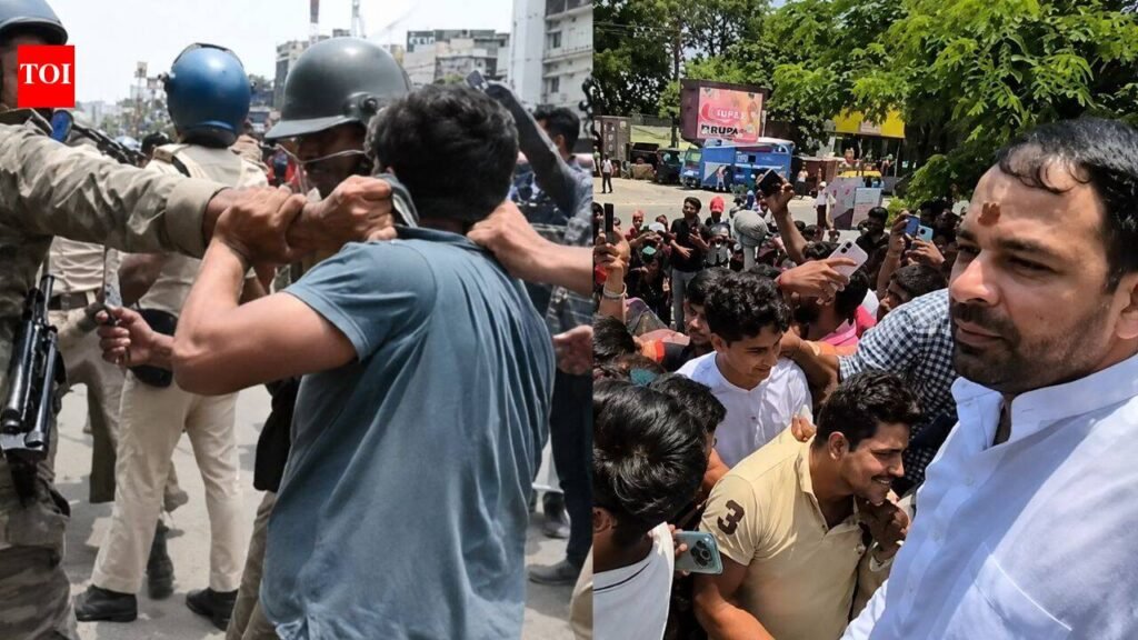 Bihar bandh: Protests rock state amid NEET row, clashes erupt; Tej Pratap Yadav detained | Patna News