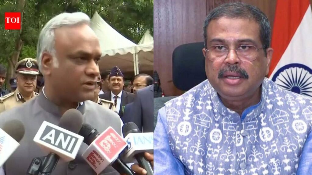 ‘4-page love letter’: Priyank Kharge mocks Dharmendra Pradhan’s resignation, says exit was forced, doesn’t resolve the issue | Bengaluru News