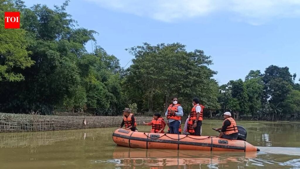 Central team assesses damage in flood-ravaged Assam districts | Guwahati News
