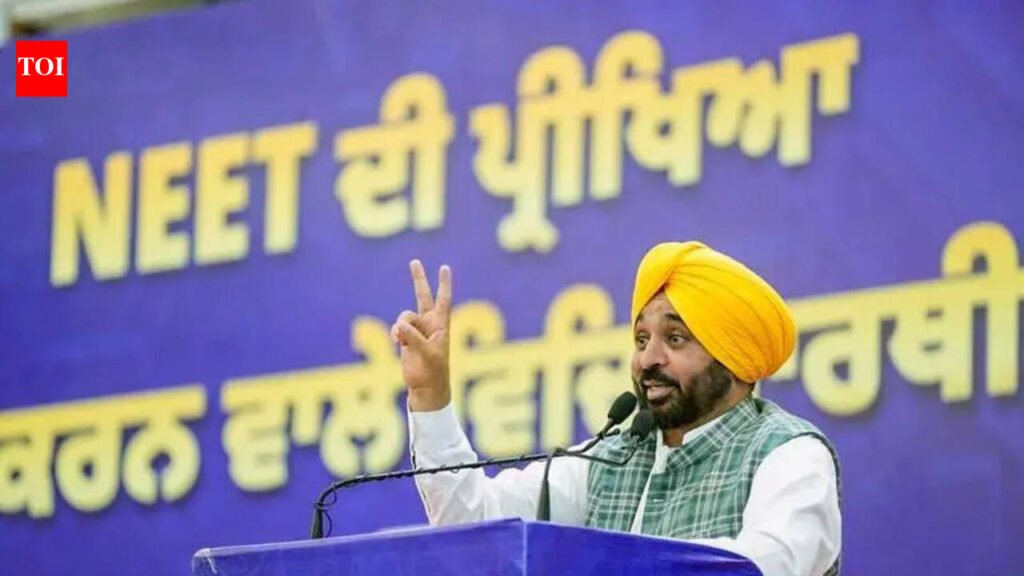No paper leak in Punjab under AAP rule: Bhagwant Mann | Chandigarh News