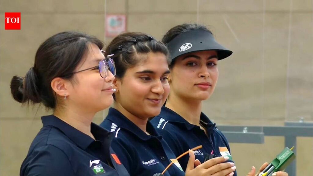 Gold for Esha Singh; Olympic medallist Manu Bhaker claims bronze at Shooting World Cup in Hangzhou | More sports News