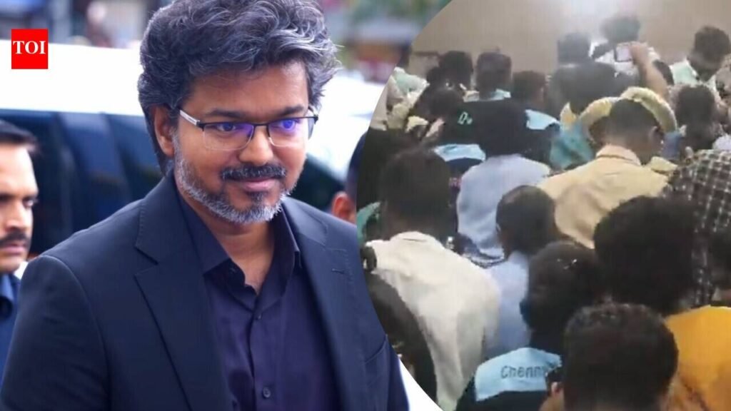 CM Vijay mobbed by massive crowd during Chennai Metro visit as fans express unstoppable excitement post ‘Jana Nayagan’ release | Tamil Movie News