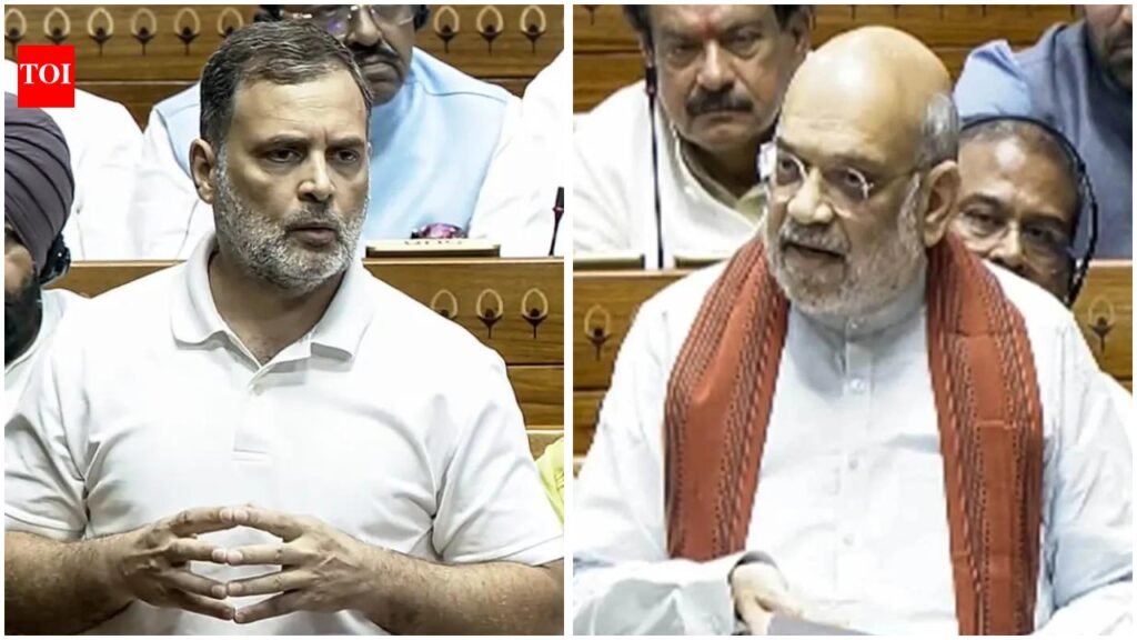 Rahul Gandhi: ‘Not going to let him get away’: Rahul Gandhi targets Amit Shah over police action on NEET protesters; BJP says ‘prove it or apologise’ | India News