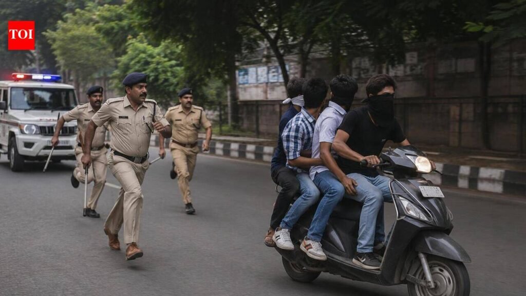 Panchkula police chase scooter for 2 km, fine four youths Rs 31,000; vehicle impounded | Chandigarh News