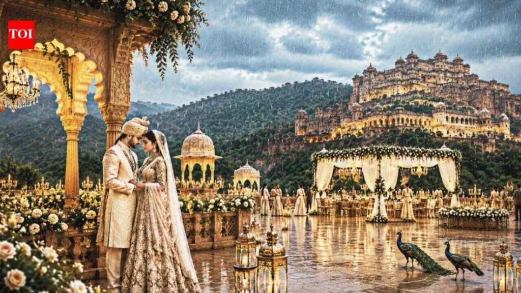 Monsoon magic: Couples are choosing Rajasthan’s rainy season to say ‘I do’ | Jaipur News