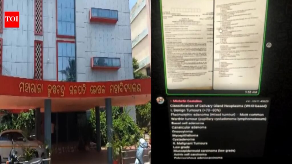 Odisha medical PG exam question paper ‘shared on WhatsApp’ during test | Bhubaneswar News