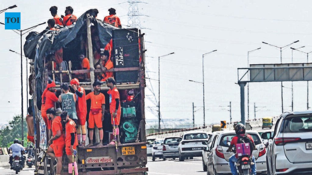 Noida bars goods vehicles from city roads for kanwar yatra till Aug 11 | Noida News