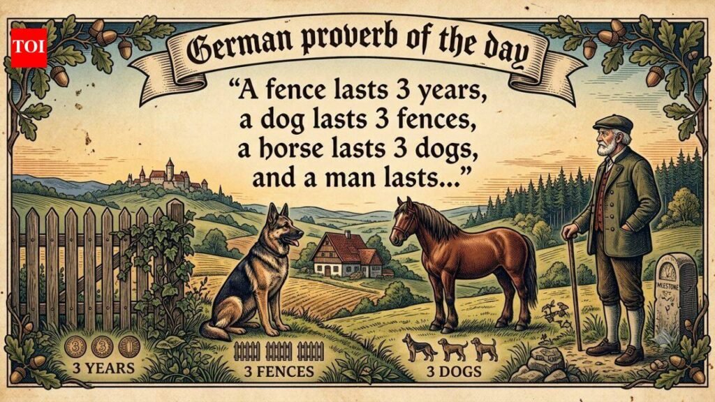 German proverb of the day: “A fence lasts 3 years, a dog lasts 3 fences, a horse lasts 3 dogs, and a man lasts…” – a timeless lesson on life’s seasons and the value of time | World News