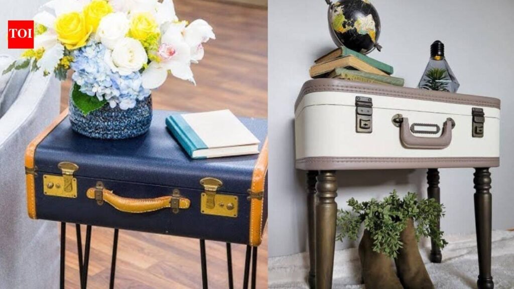 Turn an old suitcase into a side table: The upcycling DIY that makes vintage luggage useful again |