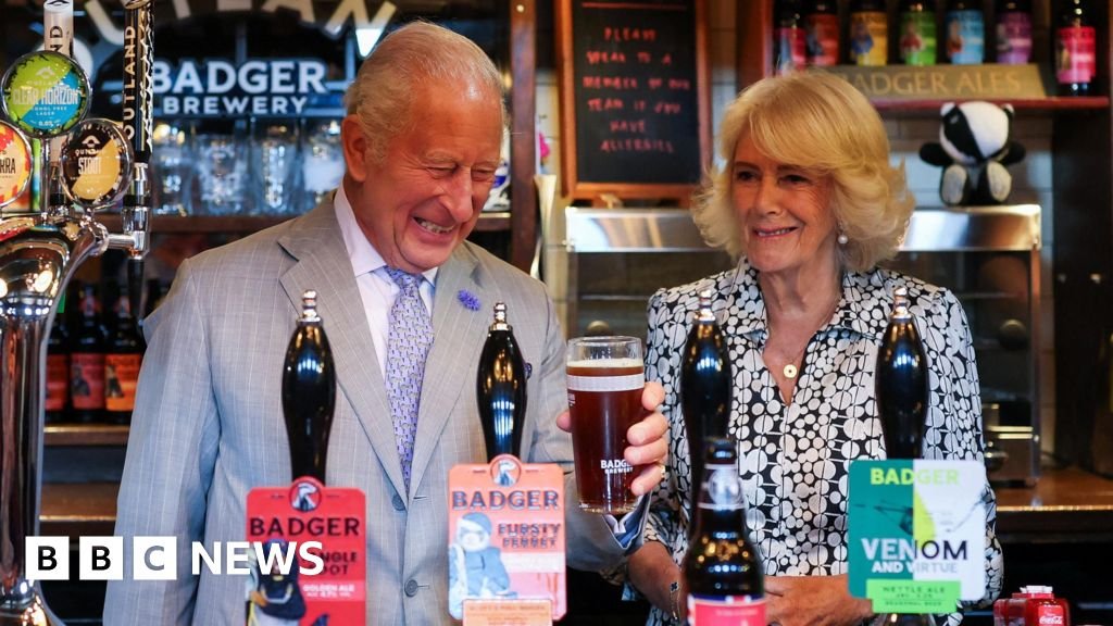 Watch: ‘Good day to drown a few sorrows,’ says King as he pours pint