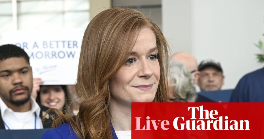 Democrats to choose between progressive and establishment candidate in Michigan as McMorrow drops out of race – US politics live | US news