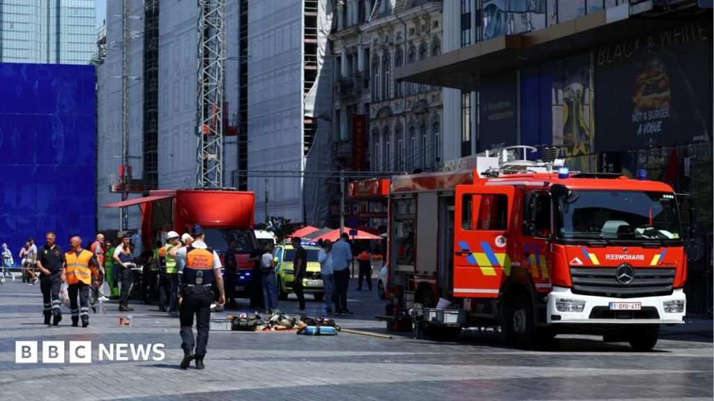 Several people found dead in lift shaft after fire in Brussels building