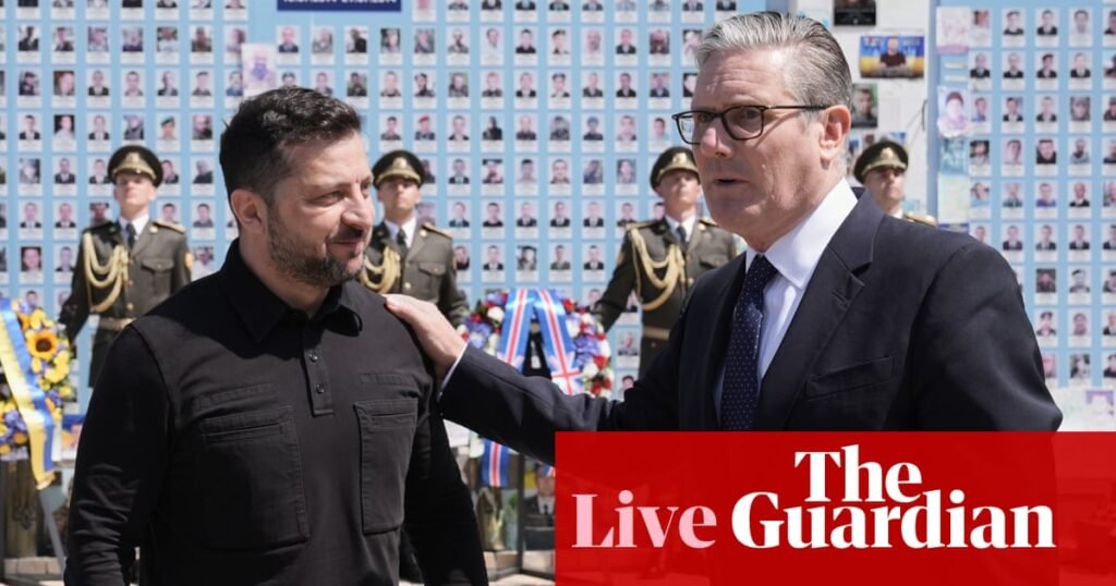 Zelenskyy thanks Starmer and UK for ‘unwavering respect’ on his final visit to Ukraine as PM – Europe live | Ukraine