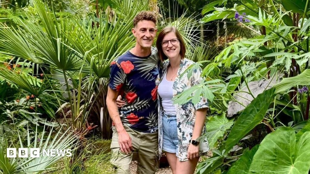 Newport couple turn mid-terrace garden into tropical jungle