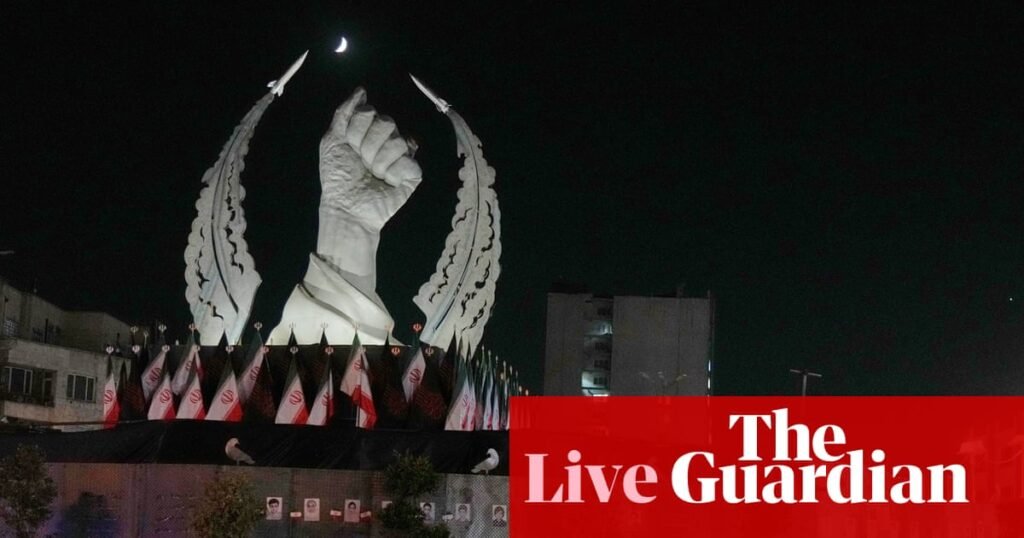 Iran vows not a ‘single drop’ of oil or gas will pass strait of Hormuz as US carries out ninth night of strikes – Middle East crisis live | US-Israel war on Iran