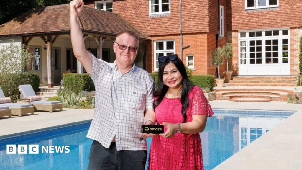 Former milkman from Rotherham wins £4m mansion in prize draw