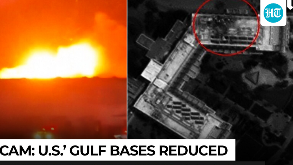 Satellite images reveal Iran’s fury; US bases in Oman, Kuwait left in ruins as Mojtaba hits back