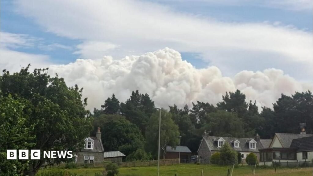 Nethy Bridge: Residents allowed to return after evacuation from Cairngorms wildfire