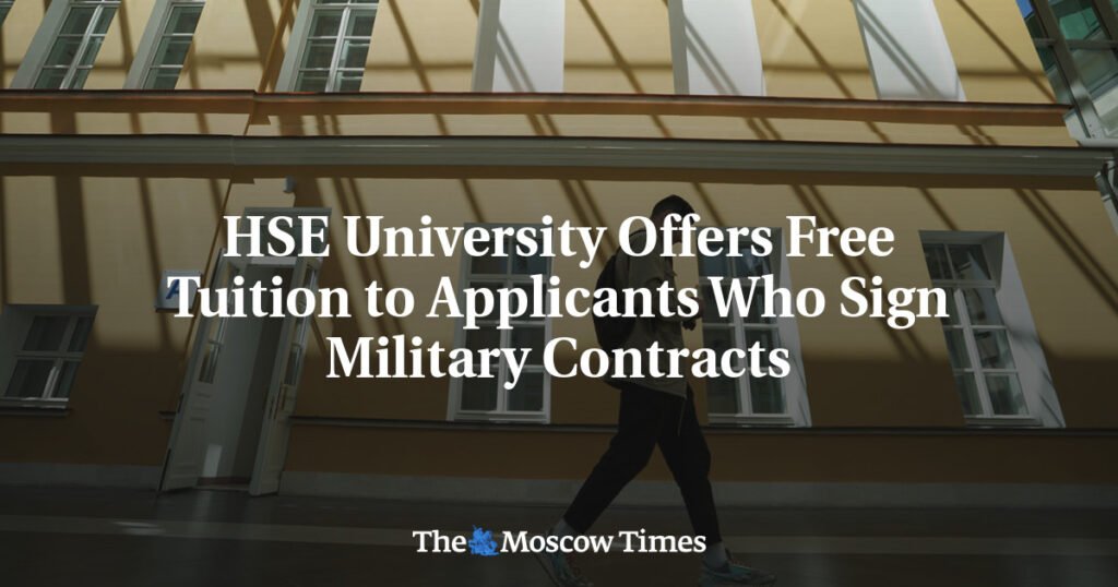 HSE University Offers Free Tuition to Applicants Who Sign Military Contracts