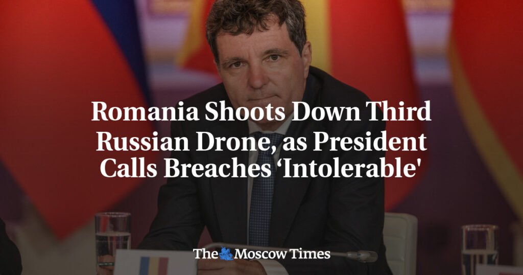 Romania Shoots Down Third Russian Drone, as President Calls Breaches ‘Intolerable’