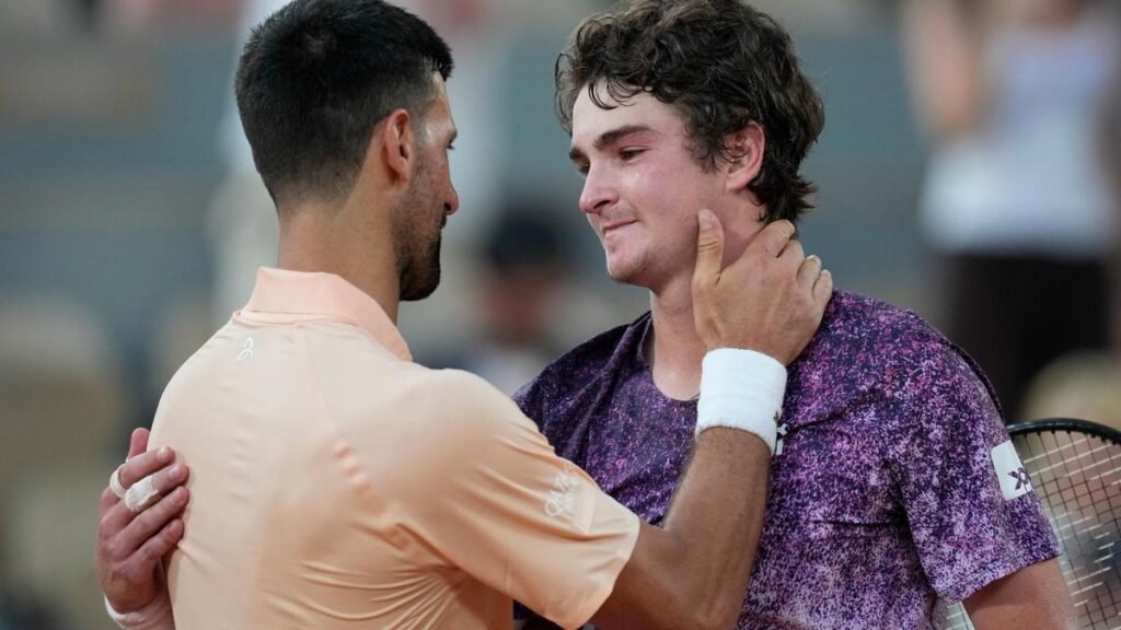 French Open: Teenager Fonseca tames Djokovic in third round as shocks continue in Paris